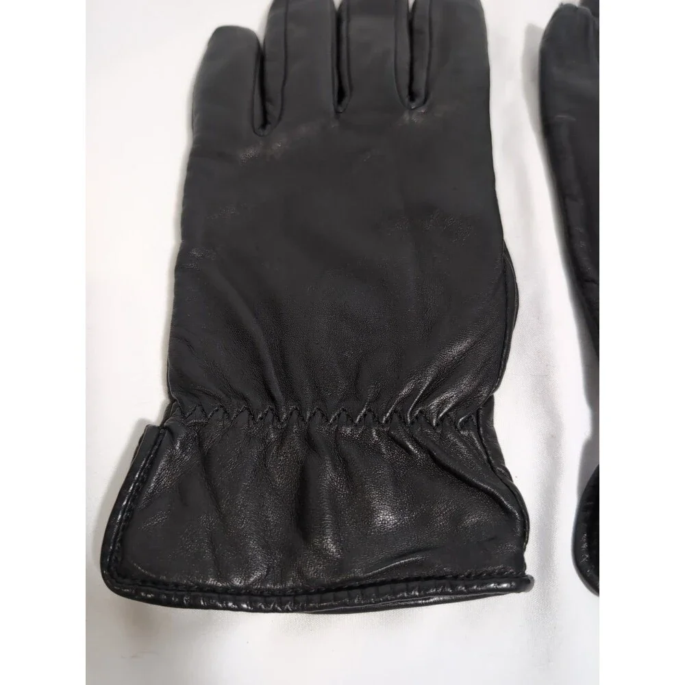 GRANDOE BLACK LEATHER DRIVING GLOVES WOMEN'S SIZE XL CLASSIC NEW